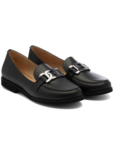 Pantofi joși negru U258 late